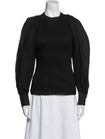 Pre-owned 3.1 Phillip Lim Crew Neck Long Sleeve Sweatshirt In Black