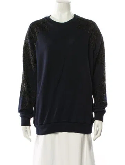 Pre-owned 3.1 Phillip Lim Crew Neck Long Sleeve Sweatshirt In Blue