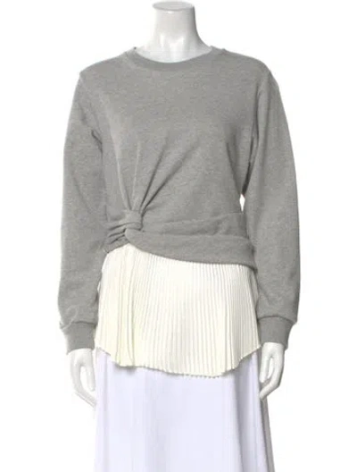 Pre-owned 3.1 Phillip Lim Crew Neck Long Sleeve Sweatshirt In Gray