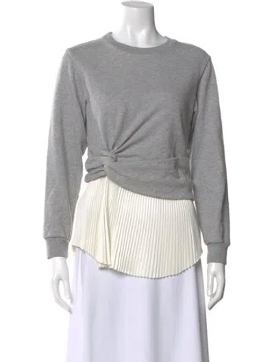 Pre-owned 3.1 Phillip Lim Crew Neck Long Sleeve Sweatshirt In Gray