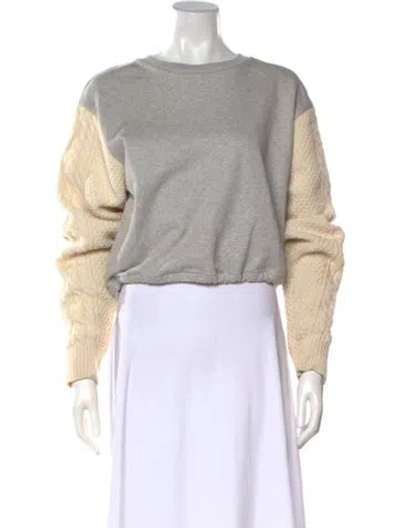 Pre-owned 3.1 Phillip Lim Crew Neck Long Sleeve Sweatshirt In Gray