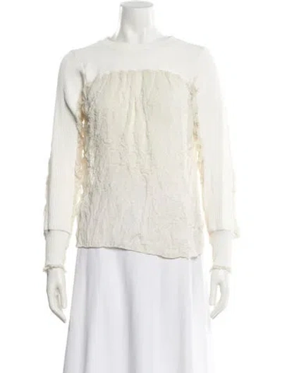 Pre-owned 3.1 Phillip Lim Crew Neck Long Sleeve Sweatshirt In Neutral