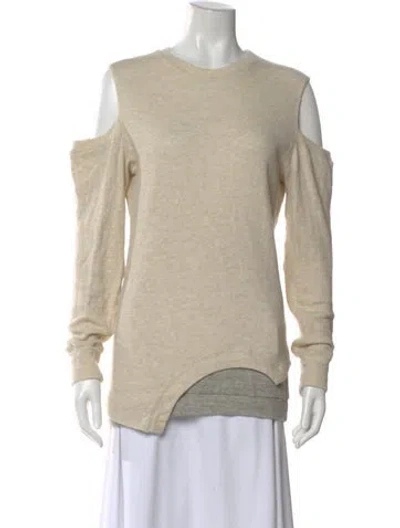 Pre-owned 3.1 Phillip Lim Crew Neck Long Sleeve Sweatshirt In Neutral