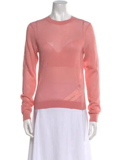 Pre-owned 3.1 Phillip Lim Crew Neck Long Sleeve Sweatshirt In Pink