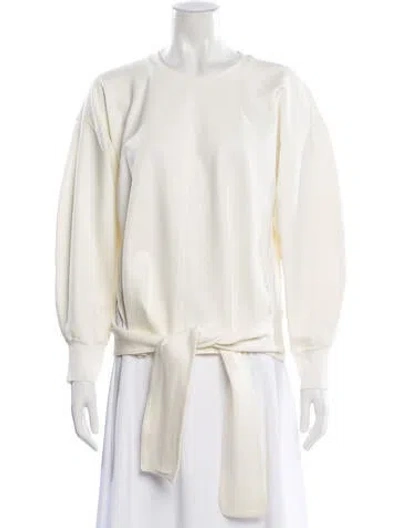 Pre-owned 3.1 Phillip Lim Crew Neck Long Sleeve Sweatshirt In White