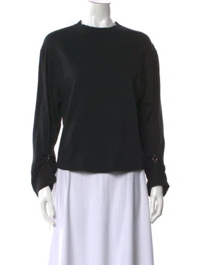 Pre-owned 3.1 Phillip Lim Crew Neck Long Sleeve Top In Black