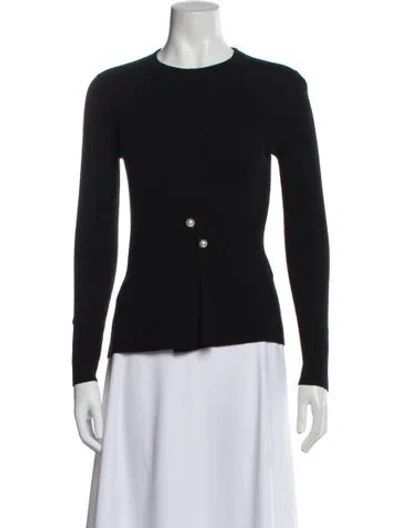 Pre-owned 3.1 Phillip Lim Crew Neck Long Sleeve Top In Black