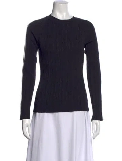 Pre-owned 3.1 Phillip Lim Crew Neck Long Sleeve Top In Black