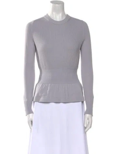 Pre-owned 3.1 Phillip Lim Crew Neck Long Sleeve Top In Blue