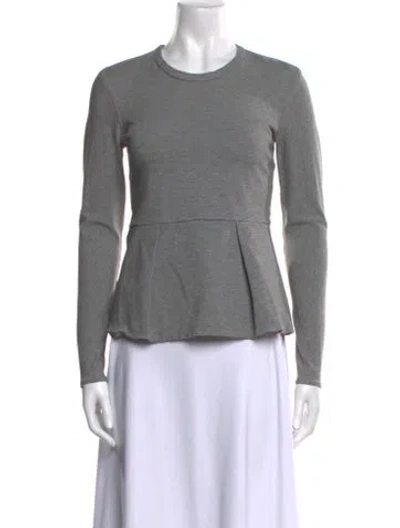 Pre-owned 3.1 Phillip Lim Crew Neck Long Sleeve Top In Gray