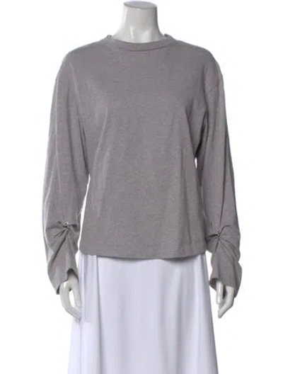 Pre-owned 3.1 Phillip Lim Crew Neck Long Sleeve Top In Gray