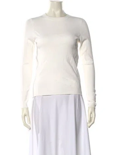 Pre-owned 3.1 Phillip Lim Crew Neck Long Sleeve Top In Neutral