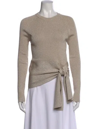 Pre-owned 3.1 Phillip Lim Crew Neck Long Sleeve Top In Neutral