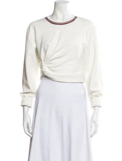 Pre-owned 3.1 Phillip Lim Crew Neck Long Sleeve Top In Neutral