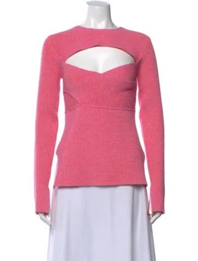 Pre-owned 3.1 Phillip Lim Crew Neck Long Sleeve Top In Pink