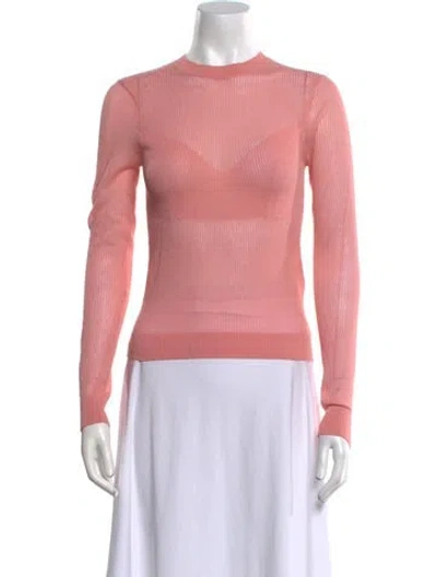 Pre-owned 3.1 Phillip Lim Crew Neck Long Sleeve Top W/ Tags In Pink