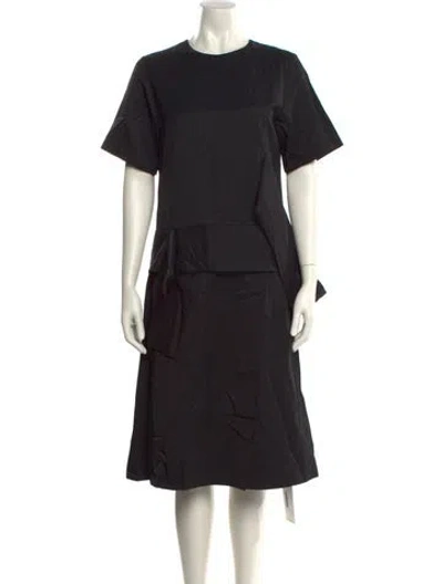 Pre-owned 3.1 Phillip Lim Crew Neck Midi Length Dress In Black