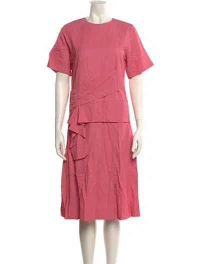 Pre-owned 3.1 Phillip Lim Crew Neck Midi Length Dress In Pink