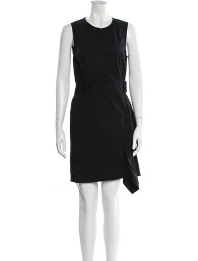 Pre-owned 3.1 Phillip Lim Crew Neck Mini Dress In Black
