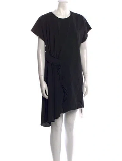Pre-owned 3.1 Phillip Lim Crew Neck Mini Dress In Black