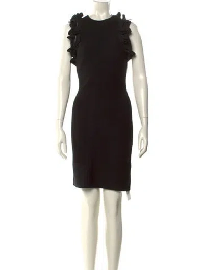 Pre-owned 3.1 Phillip Lim Crew Neck Mini Dress In Black