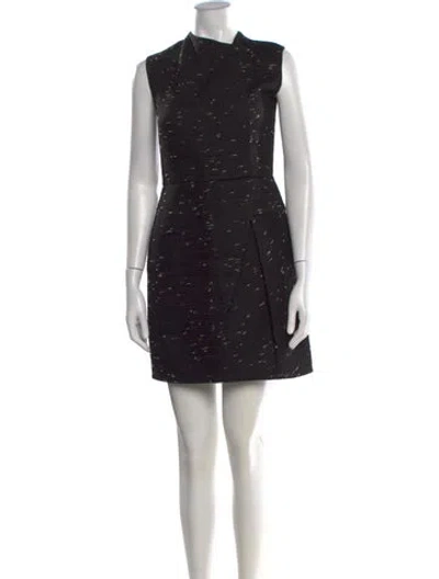 Pre-owned 3.1 Phillip Lim Crew Neck Mini Dress In Black