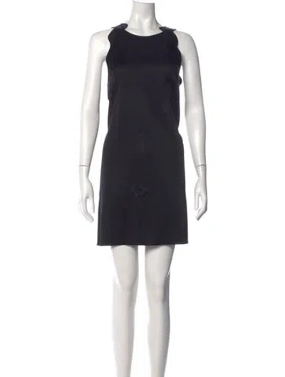 Pre-owned 3.1 Phillip Lim Crew Neck Mini Dress In Black