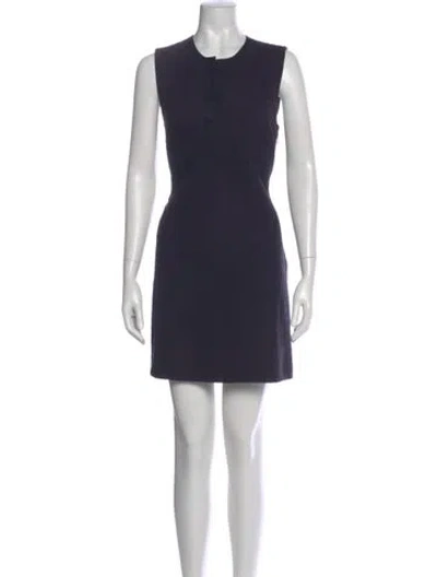Pre-owned 3.1 Phillip Lim Crew Neck Mini Dress In Blue