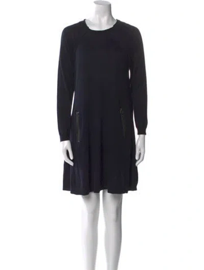 Pre-owned 3.1 Phillip Lim Crew Neck Mini Dress In Blue