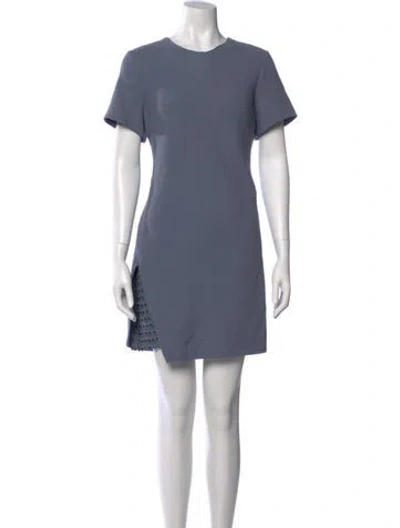 Pre-owned 3.1 Phillip Lim Crew Neck Mini Dress In Blue