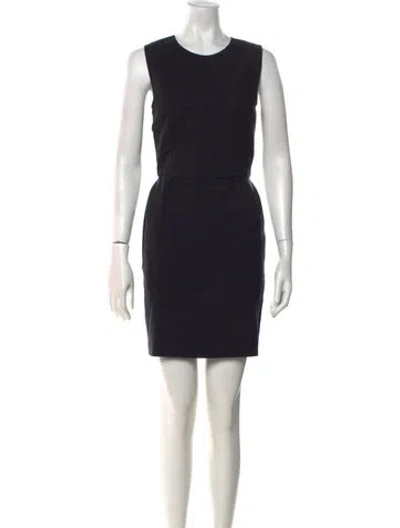 Pre-owned 3.1 Phillip Lim Crew Neck Mini Dress In Blue