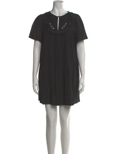 Pre-owned 3.1 Phillip Lim Crew Neck Mini Dress In Gray