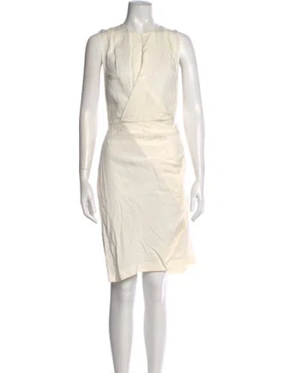 Pre-owned 3.1 Phillip Lim Crew Neck Mini Dress In Neutral