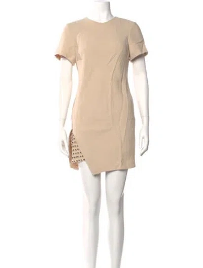 Pre-owned 3.1 Phillip Lim Crew Neck Mini Dress In Neutral