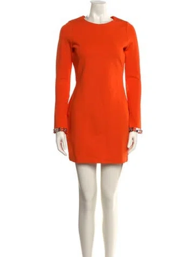 Pre-owned 3.1 Phillip Lim Crew Neck Mini Dress In Orange