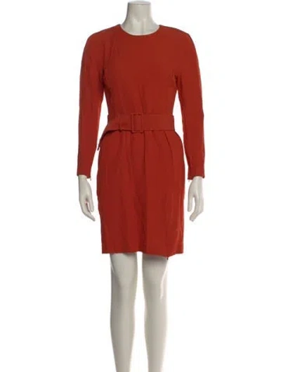 Pre-owned 3.1 Phillip Lim Crew Neck Mini Dress In Orange