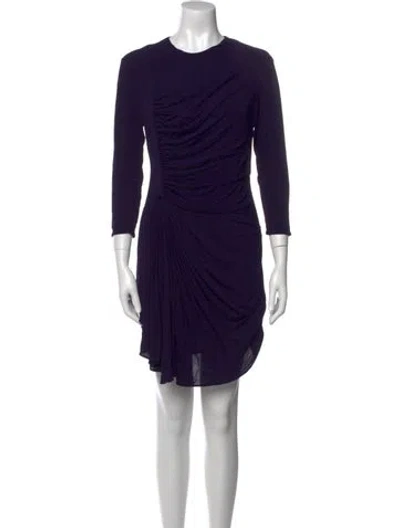 Pre-owned 3.1 Phillip Lim Crew Neck Mini Dress In Purple