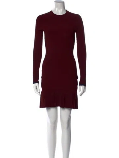Pre-owned 3.1 Phillip Lim Crew Neck Mini Dress In Red