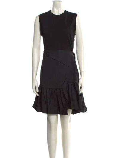 Pre-owned 3.1 Phillip Lim Crew Neck Mini Dress W/ Tags In Black