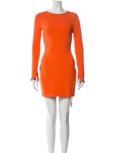 Pre-owned 3.1 Phillip Lim Crew Neck Mini Dress W/ Tags In Orange