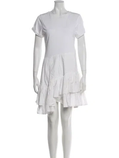Pre-owned 3.1 Phillip Lim Crew Neck Mini Dress In White