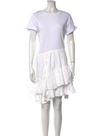 Pre-owned 3.1 Phillip Lim Crew Neck Mini Dress In White
