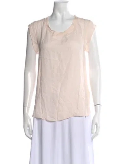 Pre-owned 3.1 Phillip Lim Crew Neck Short Sleeve Blouse In Pink
