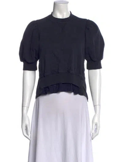 Pre-owned 3.1 Phillip Lim Crew Neck Short Sleeve Sweatshirt In Black