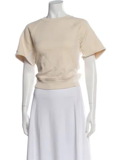 Pre-owned 3.1 Phillip Lim Crew Neck Short Sleeve Sweatshirt In Neutral