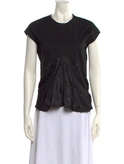 Pre-owned 3.1 Phillip Lim Crew Neck Short Sleeve Top In Black