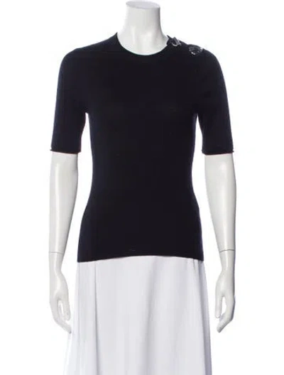 Pre-owned 3.1 Phillip Lim Crew Neck Short Sleeve Top In Blue