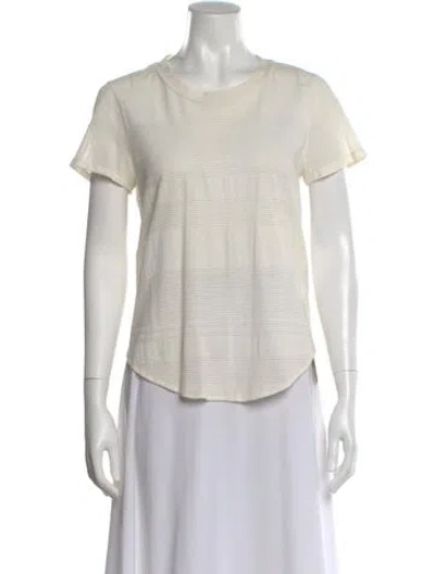 Pre-owned 3.1 Phillip Lim Crew Neck Short Sleeve Top In Neutral