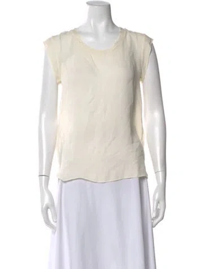 Pre-owned 3.1 Phillip Lim Crew Neck Short Sleeve Top In Neutral