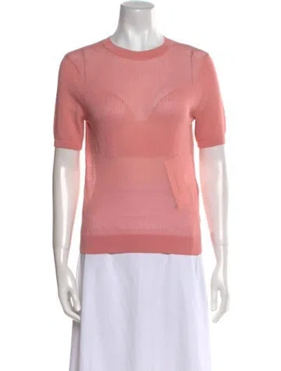 Pre-owned 3.1 Phillip Lim Crew Neck Short Sleeve Top In Pink